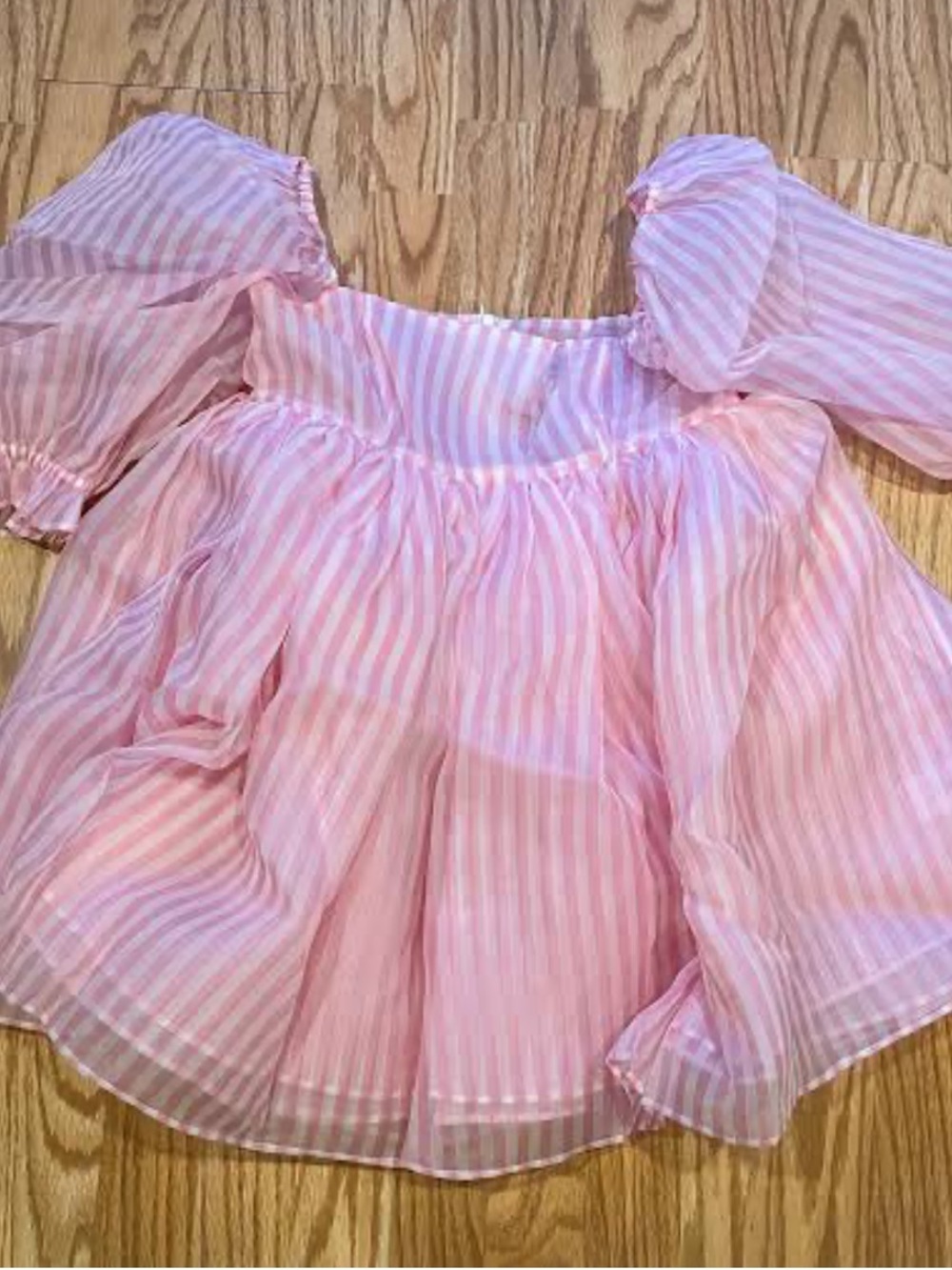 Selkie x Maison Amory Candy Stripe Puff Dress - Picture 2 of 2